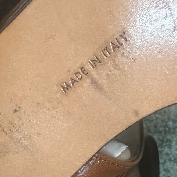 Salvatore Ferragamo Leather Sling Back Sandals 6.5B - Picture 8 of 8